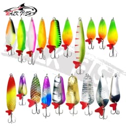 WALK FISH New 16g-28g Metal Spinner Spoon Trout Fishing Lure Hard Bait Sequins Noise Paillette Bait Hard Sequins Spinner