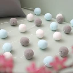 2.5Meter Colorful Pompom Pendant Garland Ins Nordic Style Wool Felt Ball String DIY Handmade Nursery Children Room Decor