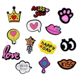 Hot Sale 1Pcs PVC Shoe Charms Pin for Crocs Accessories Clog Bracelet Wristband Decoration Party Favor Gifts