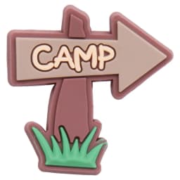 1-10PCS PVC Shoe Charms Camp Telescope Chair Flashlight Sleeping Bag Backpack Compass Buckle Clogs Hole Slipper Decoration Gift