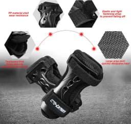 CTHOPER Skiing Wrist Guard Gloves Roller Skating Wrist Palms Protective Gear Wrist Support for Snowboarding Skateboard