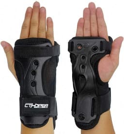 CTHOPER Skiing Wrist Guard Gloves Roller Skating Wrist Palms Protective Gear Wrist Support for Snowboarding Skateboard