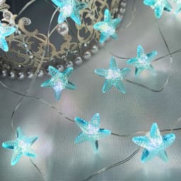 2m 20LED Seashell Starfish Sea String Lights Battery Powered Fairy Lights Mermaid Under Sea Theme Wedding Birthday Party decor