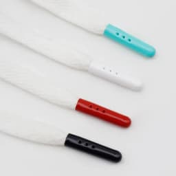 Solid Color Metal Copper Open Mouth Three-hole Laces Aglet Ends Shoes Accessories Decoration Bullet Shoelaces Tips 23*4.5*4mm