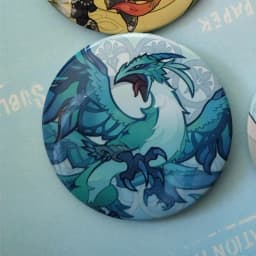 Game Impact Windblume's Breath Illustration 58mm Brooch Pin Cosplay Anime Badge Accessories For Clothes Backpack Bag Gifts