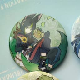 Game Impact Windblume's Breath Illustration 58mm Brooch Pin Cosplay Anime Badge Accessories For Clothes Backpack Bag Gifts