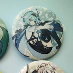 Game Impact Windblume's Breath Illustration 58mm Brooch Pin Cosplay Anime Badge Accessories For Clothes Backpack Bag Gifts