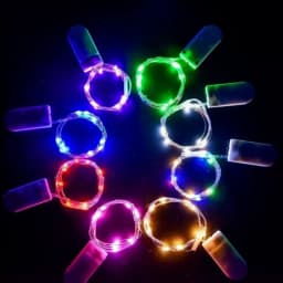 6pcs 1M 2M LED Fairy Light Copper Wire String Lights Outdoor Garland Wedding Light for Home Christmas Garden Holiday Decoration