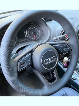 Microfiber Leather Car Steering Wheel Cover Non-Slip Steering Wheel Cover For Audi A1 8X A2 A3 Q3 Q5 Q2 A4 A5 A6 Car Accessories