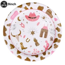 Western Cowgirl Birthday Party Decoration Disposable Tableware Pink Horse Party Plates Cups Horse Balloon Cowboy Party Supplies