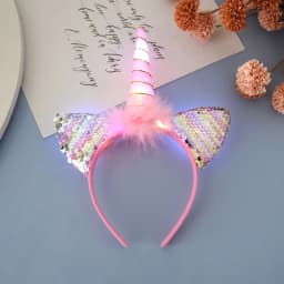Unicorn Gifts for Girls LED Glowing Unicorn Headband Birthday Party Decorations Girls Hairbands With Lights