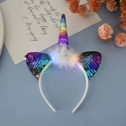 Unicorn Gifts for Girls LED Glowing Unicorn Headband Birthday Party Decorations Girls Hairbands With Lights