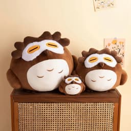 15CM Lovely Owl Plush Pendant Toys Adventure Games Genshin Impact Diluc Stuffed Soft Keychain for Children Kids Birthday Gifts