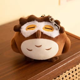15CM Lovely Owl Plush Pendant Toys Adventure Games Genshin Impact Diluc Stuffed Soft Keychain for Children Kids Birthday Gifts