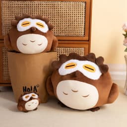 15CM Lovely Owl Plush Pendant Toys Adventure Games Genshin Impact Diluc Stuffed Soft Keychain for Children Kids Birthday Gifts