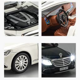 1:24 E-Class E300 L Alloy Car Model C63S Simulation Diecasts Metal Vehicles Car Model Sound and Light Collection Kids Toys Gifts