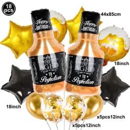 Whiskey Cupcake Toppers Aged to Perfection Party Supplies for Whiskey Party Man 40th 50th Happy Birthday Party Baking Supplies