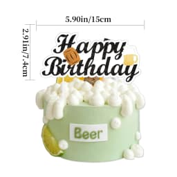 Whiskey Cupcake Toppers Aged to Perfection Party Supplies for Whiskey Party Man 40th 50th Happy Birthday Party Baking Supplies