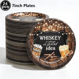 Whiskey Cupcake Toppers Aged to Perfection Party Supplies for Whiskey Party Man 40th 50th Happy Birthday Party Baking Supplies