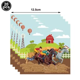 Horse Theme Party Supplies Horse Shape Cake Toppers Fence Horse Horse Racing Birthday Cowboys Cake Decorations Supplies