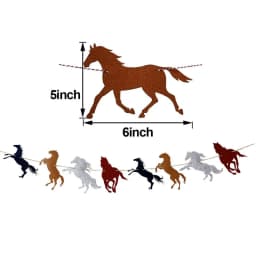 Horse Theme Party Supplies Horse Shape Cake Toppers Fence Horse Horse Racing Birthday Cowboys Cake Decorations Supplies