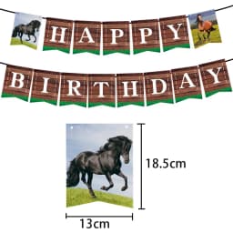 Horse Theme Party Supplies Horse Shape Cake Toppers Fence Horse Horse Racing Birthday Cowboys Cake Decorations Supplies