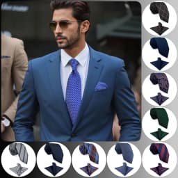 Extra Long Mens Necktie Pocket Square Set Checked Paisley Tie Hanky Set Blue Brown Silver Green Gift XL Gravatas Formal Wedding