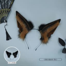 New Custom Halloween Furry Wolf Ear Headdress Simulation Anubis Hu Lang Ear Hair Hoop Beast Ear Cosplay Headband Accessories