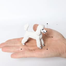 Realistic Mini Dog Figurines Labrador Poodle Bulldog Puppy Playset, Cake Topper Kids Birthday Party Table Decor Gift