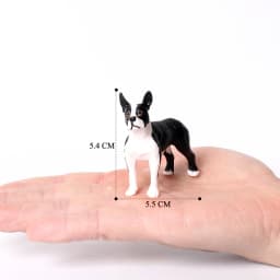 Realistic Mini Dog Figurines Labrador Poodle Bulldog Puppy Playset, Cake Topper Kids Birthday Party Table Decor Gift