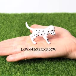 Realistic Mini Dog Figurines Labrador Poodle Bulldog Puppy Playset, Cake Topper Kids Birthday Party Table Decor Gift