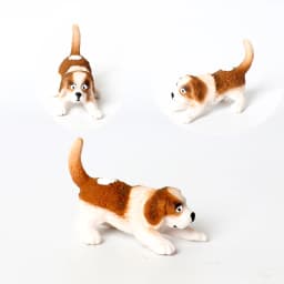 Realistic Mini Dog Figurines Labrador Poodle Bulldog Puppy Playset, Cake Topper Kids Birthday Party Table Decor Gift