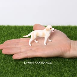 Realistic Mini Dog Figurines Labrador Poodle Bulldog Puppy Playset, Cake Topper Kids Birthday Party Table Decor Gift