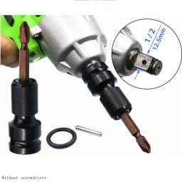 Krachtige Drive Converter Impact Tool 1/2 inch Square To 1/4 inch Hex Ratchet Socket Wrench Socket Adapter Spanner Set