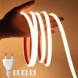 Waterproof COB Led Strip 220V With Adhesive Tape Flexible 5m 10m 20m 30m 50m 288LEDs/m Flexible Cob Led Ribbon For Home Garden