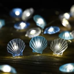 2m 20LED Seashell Starfish String Lights Ocean Theme Party Fairy Light Mermaid Birthday Party Decorations Girl Baby Shower favor