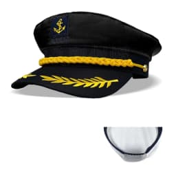 Men Women Baseball Caps Adult Adjustable Captain Costume Admiral Hat Y2K Cosplay Sailor Pilot Hat For Costume Party Performance