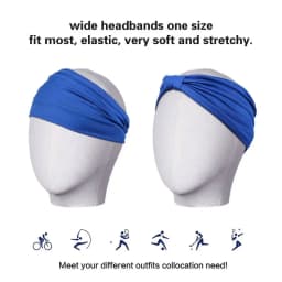 Head Band Women Hair Accessories Solid Wide Headband Bowknot Turbans Wash Face Make-up Hair Band Sports Running Yoga Headbands