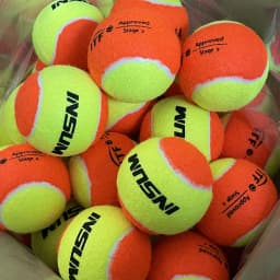 INSUM Beach Tennis Balls for Training Outdoor 50% Standard Pressure Tennis Padel Balls for Children Beginner Paddle Ball