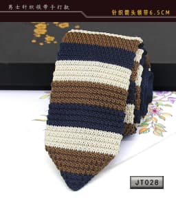 New Knit Ties Casual Skinny Necktie For Party Boys Girls Knitted Striped Neck Tie Wedding Necktie For Groom Neck Wear For Men