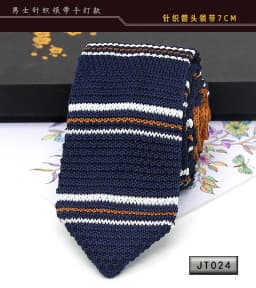New Knit Ties Casual Skinny Necktie For Party Boys Girls Knitted Striped Neck Tie Wedding Necktie For Groom Neck Wear For Men