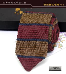 New Knit Ties Casual Skinny Necktie For Party Boys Girls Knitted Striped Neck Tie Wedding Necktie For Groom Neck Wear For Men