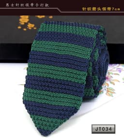New Knit Ties Casual Skinny Necktie For Party Boys Girls Knitted Striped Neck Tie Wedding Necktie For Groom Neck Wear For Men