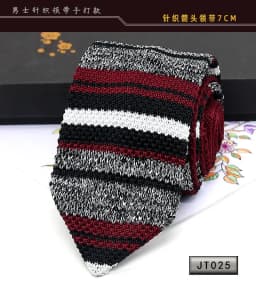New Knit Ties Casual Skinny Necktie For Party Boys Girls Knitted Striped Neck Tie Wedding Necktie For Groom Neck Wear For Men
