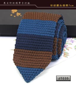 New Knit Ties Casual Skinny Necktie For Party Boys Girls Knitted Striped Neck Tie Wedding Necktie For Groom Neck Wear For Men