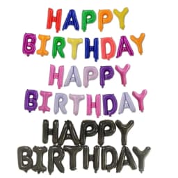 16 inch Letters HAPPY BIRTHDAY Foil Balloons Happy Birthday Party Decoration Kids Alphabet Air Balloons Baby Shower Supplies