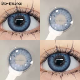 Bio-essence 1 pair Korean Lenses Colored Contact Lenses with Prescription Blue Myopia Lenses Korean Lenses High Quality Lenses