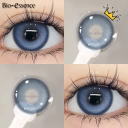 Bio-essence 1 pair Korean Lenses Colored Contact Lenses with Prescription Blue Myopia Lenses Korean Lenses High Quality Lenses