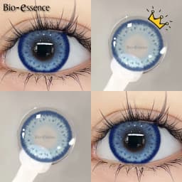 Bio-essence 1 pair Korean Lenses Colored Contact Lenses with Prescription Blue Myopia Lenses Korean Lenses High Quality Lenses