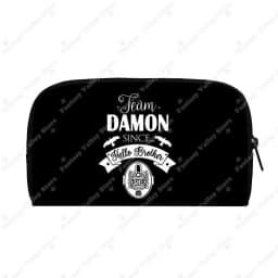 The Vampire Diaries Long Wallet Team Salvatore Women Purse Damon Stefan Key Money Bag Card Earphones Holder Jewelry Organizer